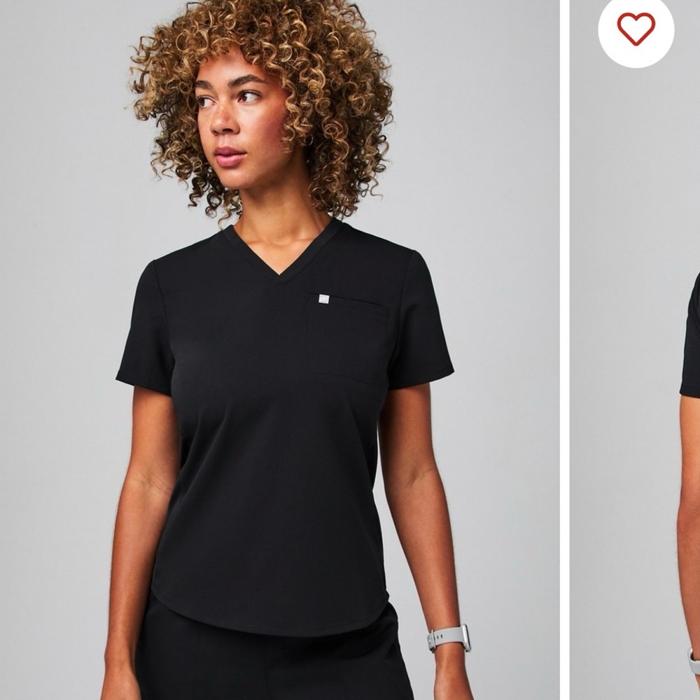 Fabletics Classic Black Short Sleeve Top